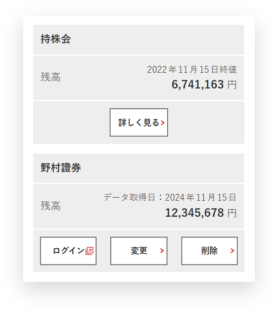 資産一覧